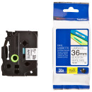 Cinta Laminada Neg/blan Tze261 , 36 Mm X 8 Mts Brother