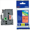 Cinta NEGRO / ROJO 9 MM TZe421