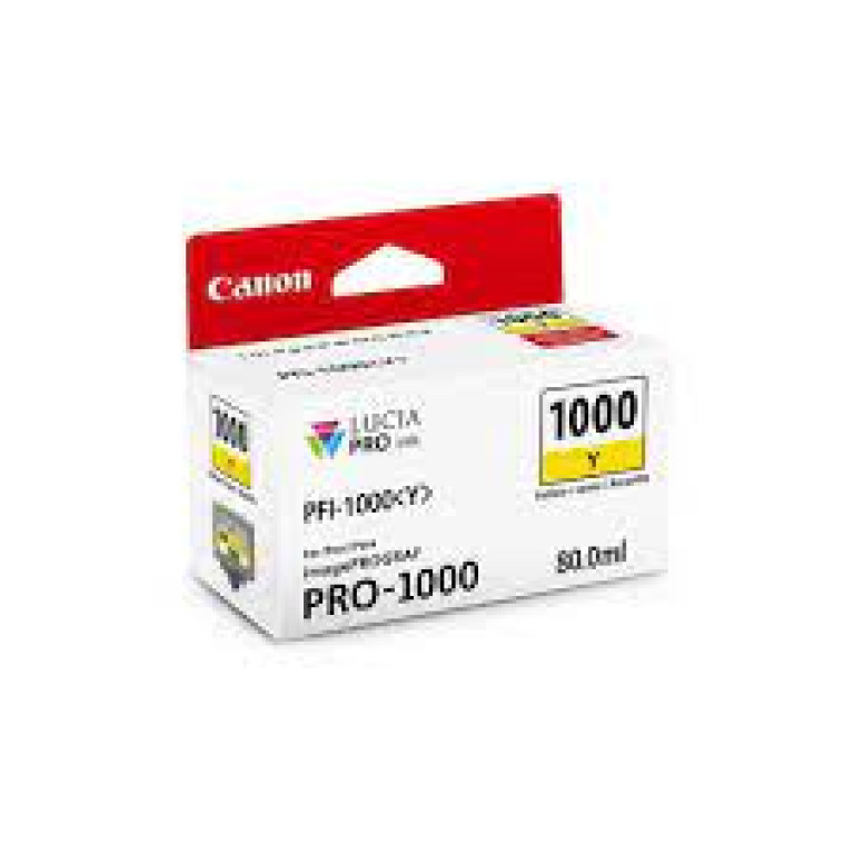 Cartucho Canon Pfi 1000 Y Lucia Pro 1000 Amarillo 0549c003