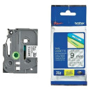 Cinta NEGRO / TRANSPARENTE 9 MM TZe121