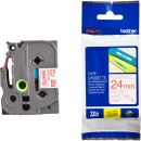 Cinta ROJO / BLANCO 24 MM TZe252