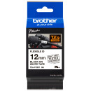 Cinta PT NEGRO / BLANCO 12 MM TZeFX231