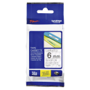 Cinta NEGRO / TRANSPARENTE 6 MM TZe111