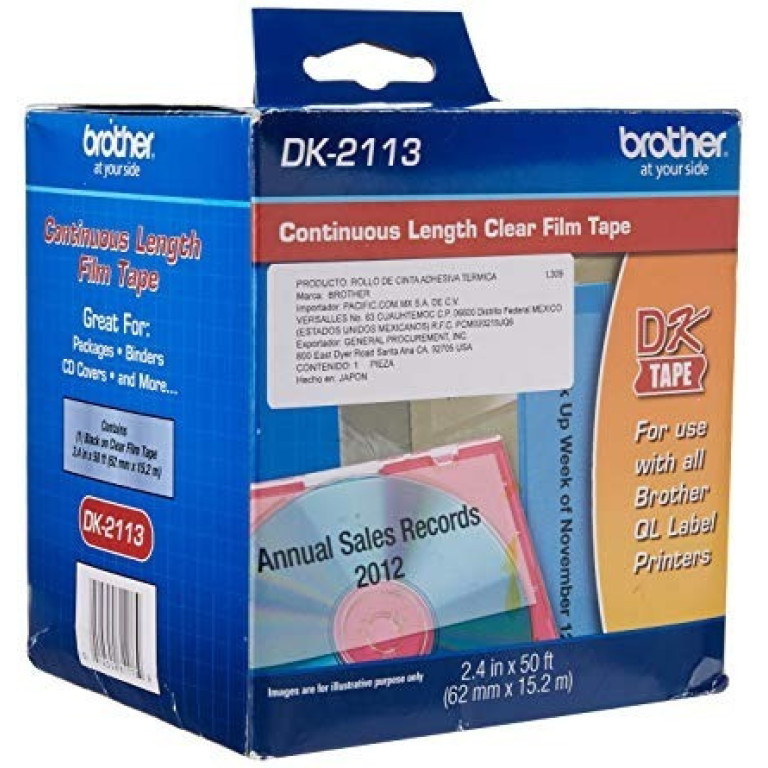 15.24M - Rollo Continuo Transparente 62 MM