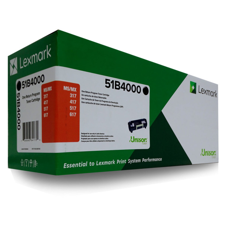  Toner Para Lexmark Ms417dn Mx317 Mx417 51b400 2.5k
