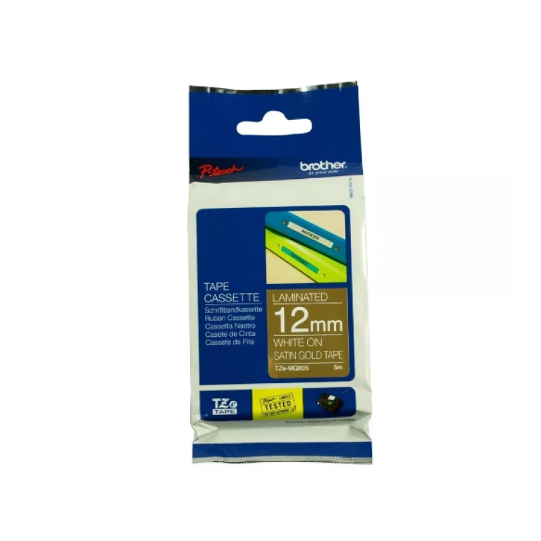 Cinta BLANCO / DORADO 12 MM