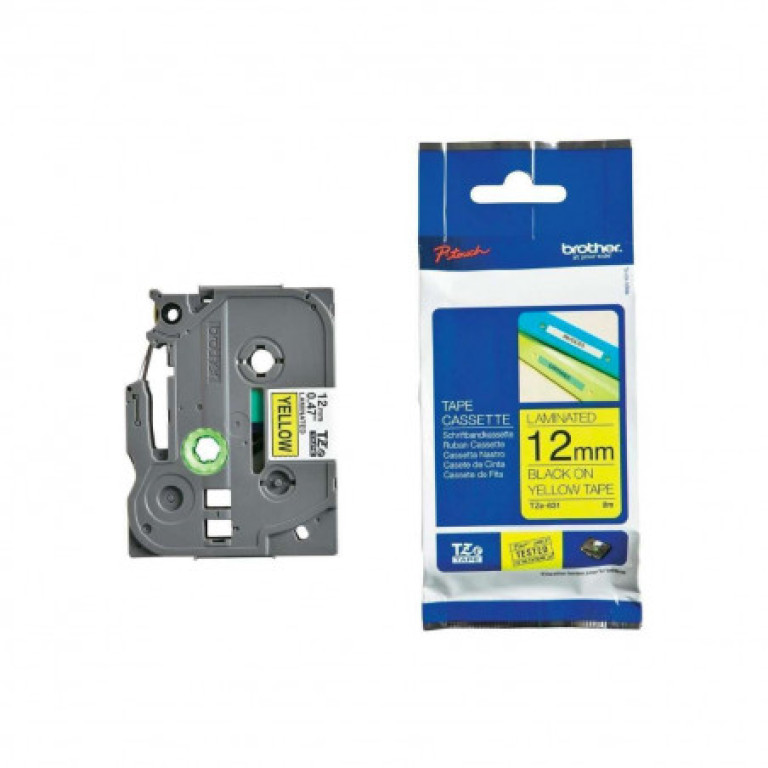 Cinta DOBLE ADHESIVO NEGRO / AMARILLO 12 MM TZeS631 Cinta DOBLE ADHESIVO NEGRO / AMARILLO 12 MM TZeS631