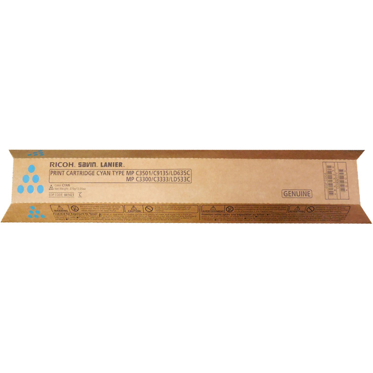 Toner Ricoh Original Cyan MP C2800 3300 3001 3501 841423
