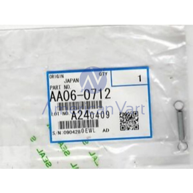 Resorte Torsion AA060712 Ricoh Original