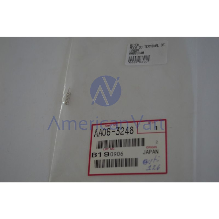 Resorte de Carga AA063248 Ricoh Original 1060 1075 1085 2060 2075