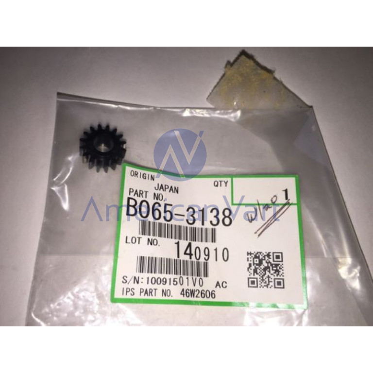 Engranaje B0653138 Ricoh Original 1060 1075 2051 2060 2075