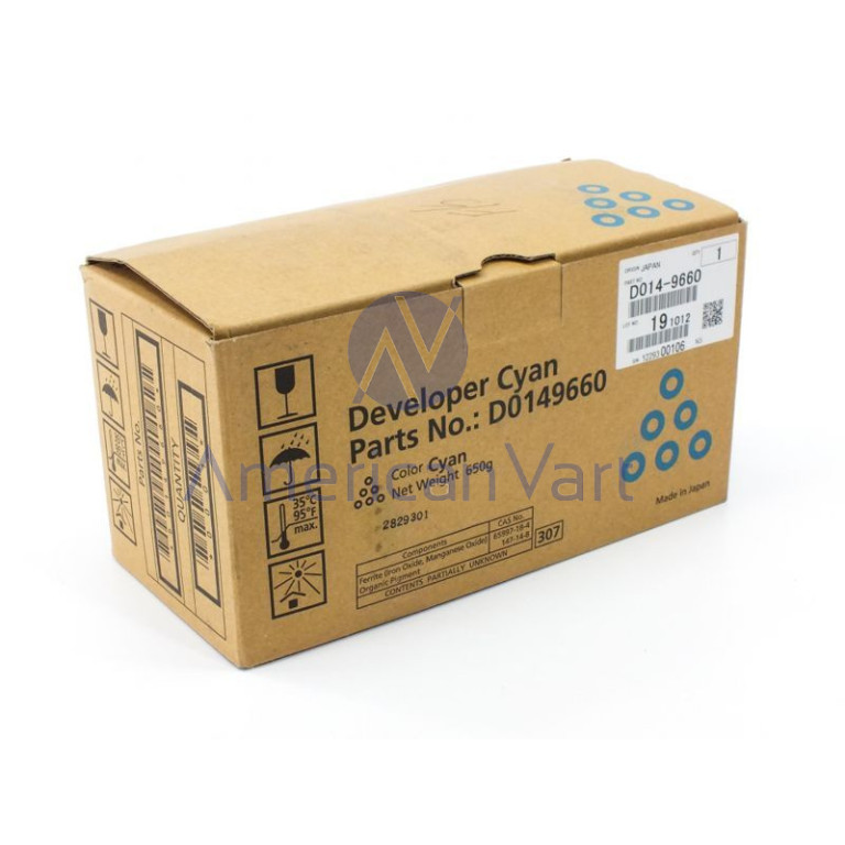 Cilindro Unidad Revelador Cyan D0149660 Ricoh Original C6000 C7500 C700