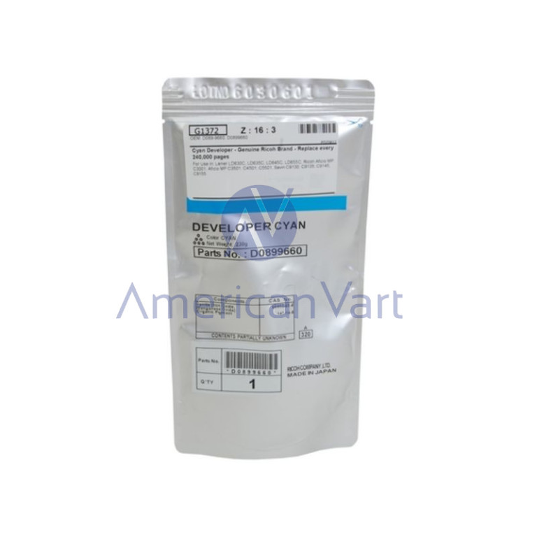 Cilindro Unidad Revelador Cyan D0899660 Ricoh Original C3001 C3501