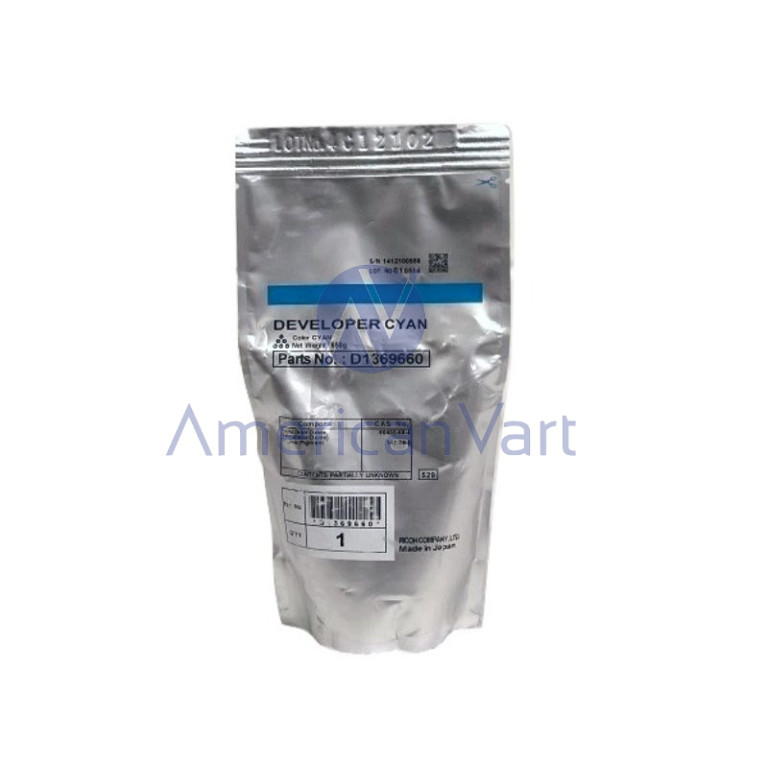 Revelador Cyan D1369660 Ricoh Original C6502 C8002 C5100 Revelador Cyan D1369660 Ricoh Original C6502 C8002 C5100