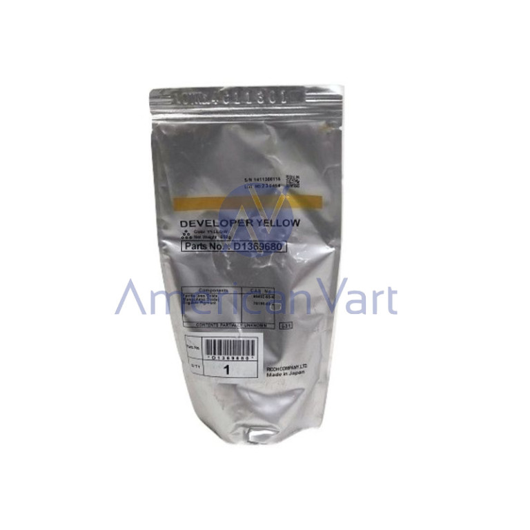 Revelador Amarillo D1369680 Ricoh Original C6502 C8002 C5103