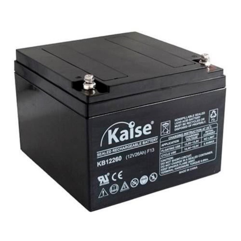 Bateria ciclo profundo Kaise agm 12v 26ah - KBL12260